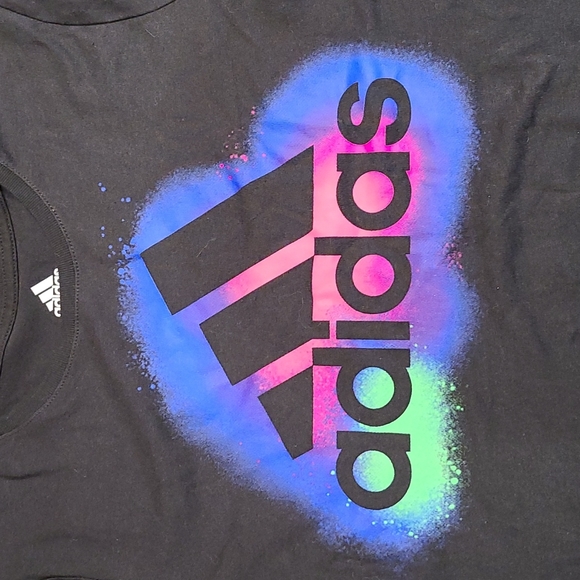 Adidas Girls sz M (10/12) 100% cotton Tshirt NWT - Picture 2 of 6